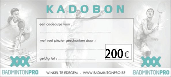 Kadobon Badmintonpro